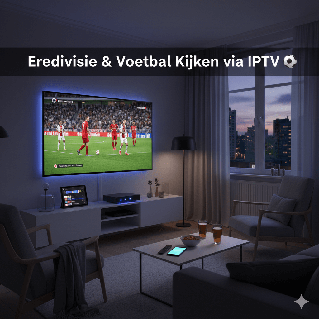 Eredivisie en voetbal kijken via IPTV - IPTV Abonnement 4K